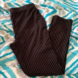 Forever 21 pinstripe leggings